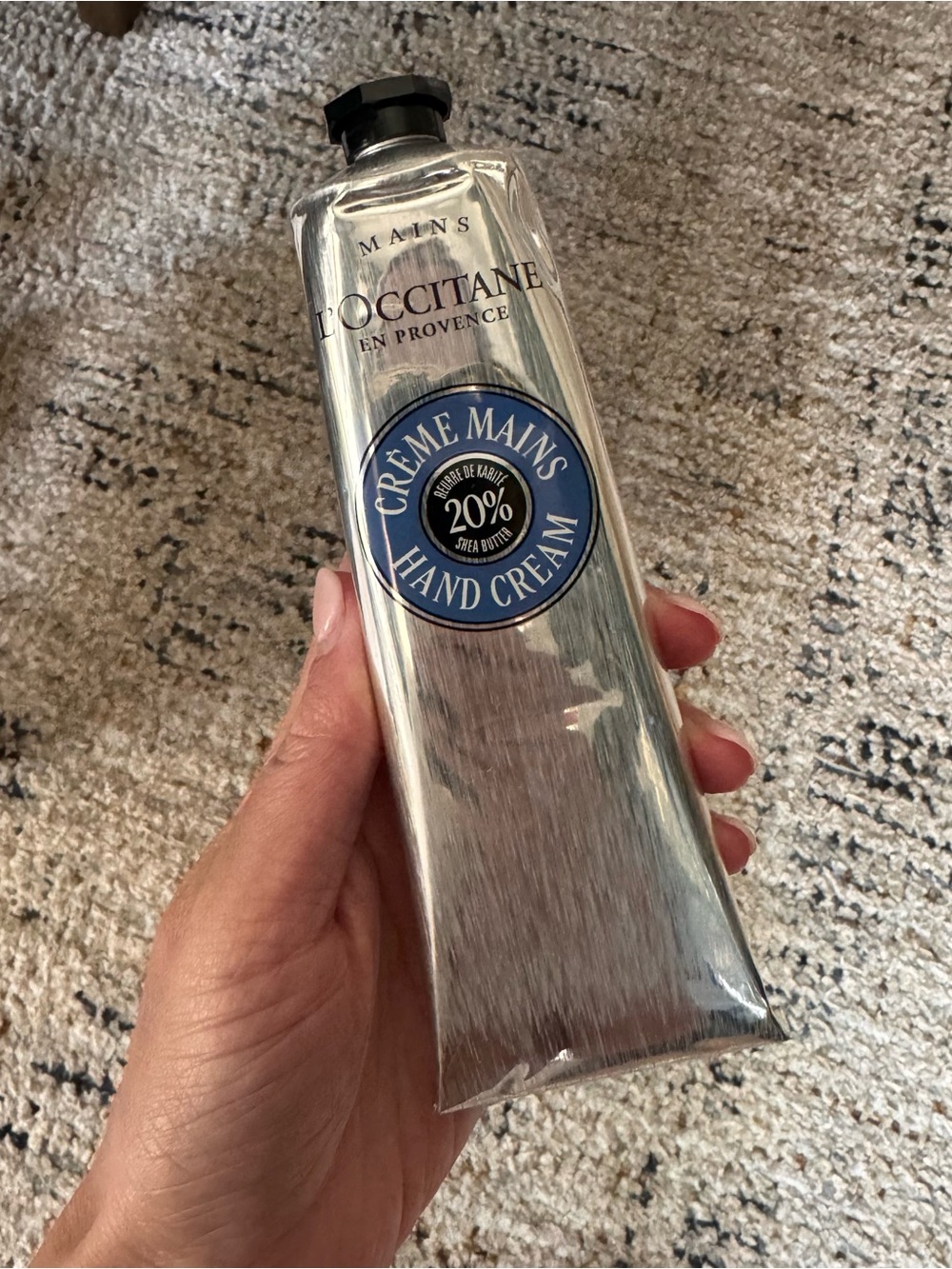 L'OCCITANE Silver Metallic Hand Cream Tube